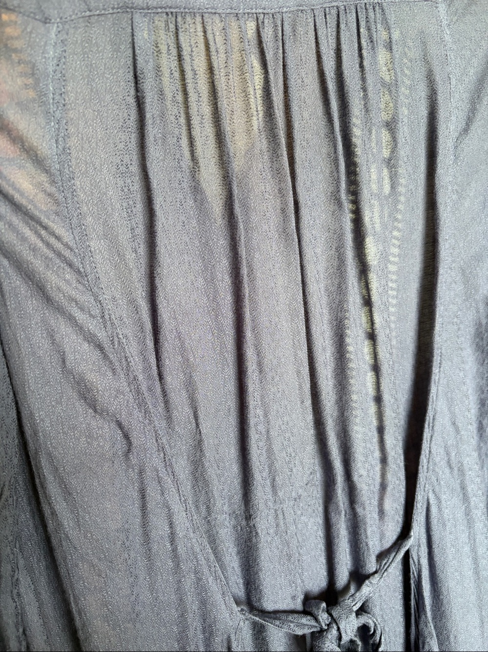 Anthropologie Vanessa Virginia Liet cutout linen shirt dress w slip - Picture 6 of 9